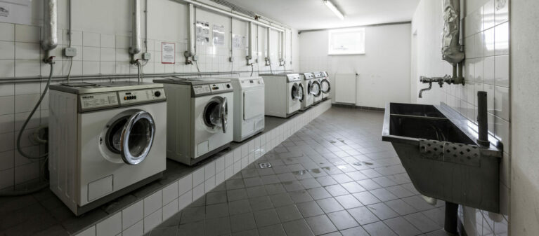 laundry room | Ernst Höger Dormitory 2700  Wiener Neustadt