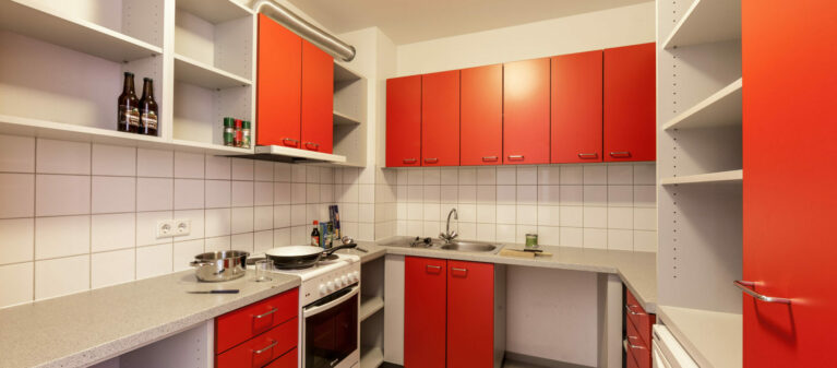 shared kitchen | Ernst Höger Dormitory 2700  Wiener Neustadt