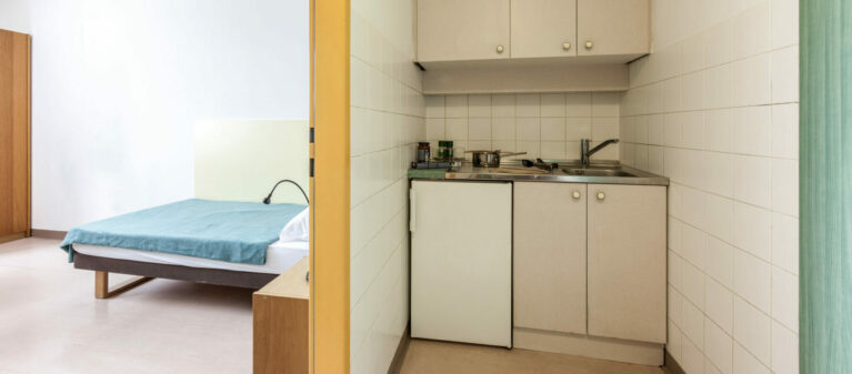 kitchen in room | Dr. Hertha Firnberg Dormitory 1200  Vienna
